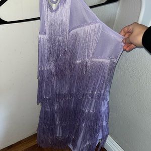 PLT fringe/tassel halter dress